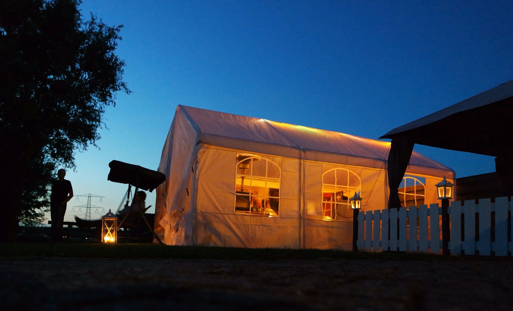 Party tent and rental setup by VNV Events