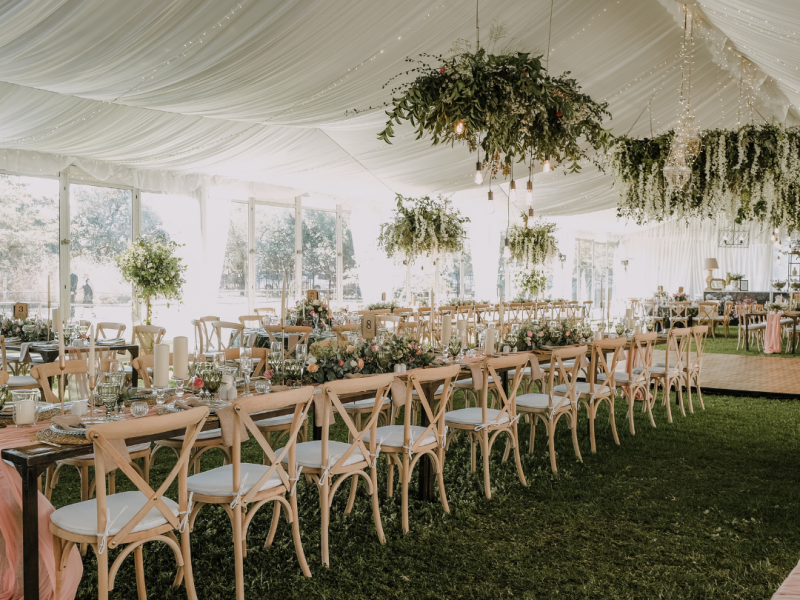 Event rentals and setup pieces