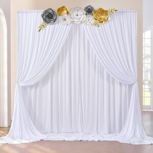 vnvevents: Polyester Drape Panel 12ft H x 60" W drape/backdrop - White