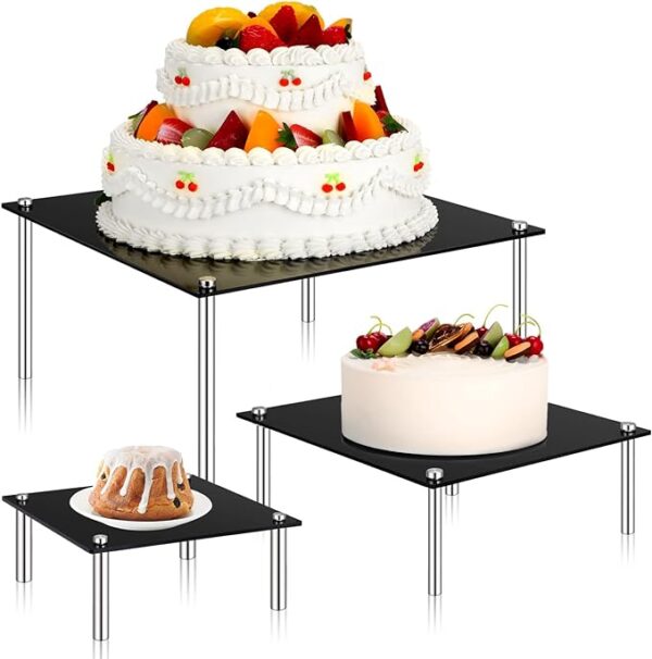 vnvevents: Square Cake Table- Black