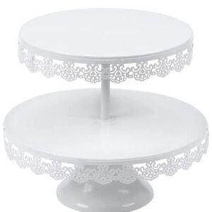 vnvevents: Double Tier Cupcake Stand- White