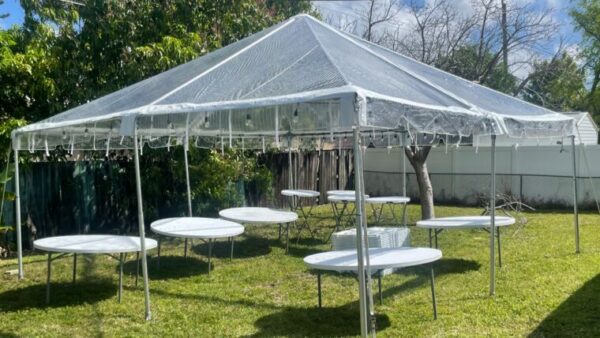 vnvevents: 20x20 Clear Top Frame Tent