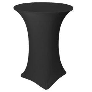 vnvevents: 30 Inch Highboy Cocktail Round Stretch Spandex Table Cover- Black