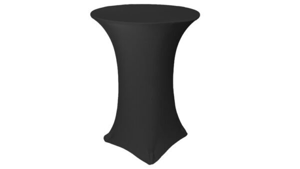 vnvevents: 30 Inch Highboy Cocktail Round Stretch Spandex Table Cover- Black