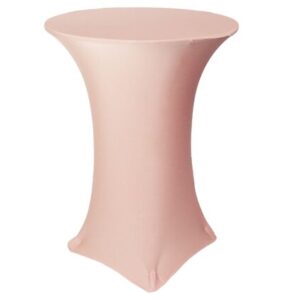 vnvevents: 30 Inch Highboy Cocktail Round Stretch Spandex Table Cover - Blush