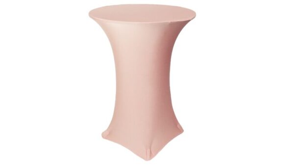 vnvevents: 30 Inch Highboy Cocktail Round Stretch Spandex Table Cover - Blush