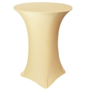 vnvevents: 30 Inch Highboy Cocktail Round Stretch Spandex Table Cover - Champagne