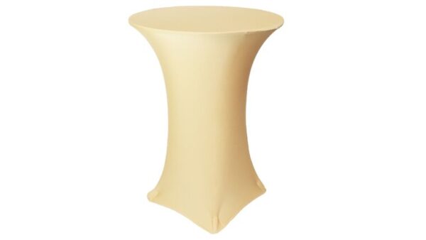 vnvevents: 30 Inch Highboy Cocktail Round Stretch Spandex Table Cover - Champagne