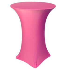 vnvevents: 30 Inch Highboy Cocktail Round Stretch Spandex Table Cover - Fuchsia (Bright Pink)