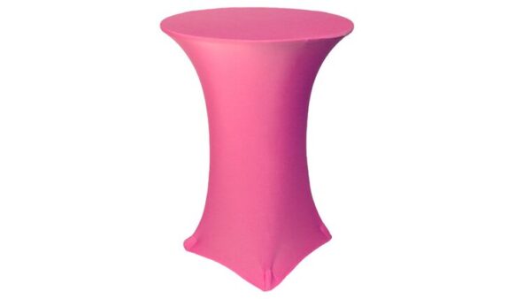 vnvevents: 30 Inch Highboy Cocktail Round Stretch Spandex Table Cover - Fuchsia (Bright Pink)