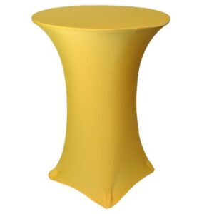 vnvevents: 30 Inch Highboy Cocktail Round Stretch Spandex Table Cover - Gold