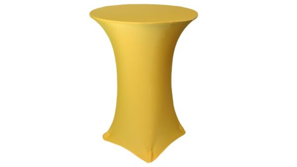 vnvevents: 30 Inch Highboy Cocktail Round Stretch Spandex Table Cover - Gold