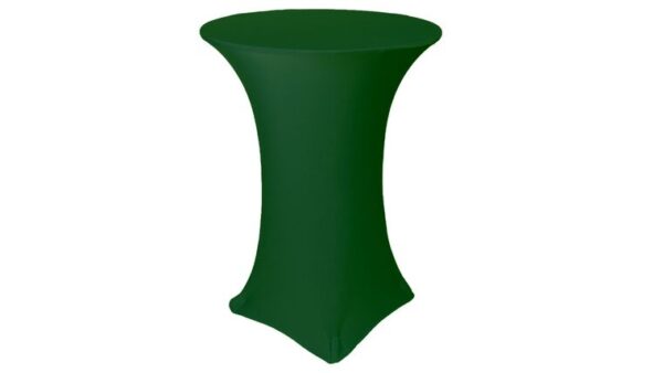 vnvevents: 30 Inch Highboy Cocktail Round Stretch Spandex Table Cover - Hunter Green