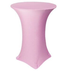 vnvevents: 30 Inch Highboy Cocktail Round Stretch Spandex Table Cover - Pink (Light)