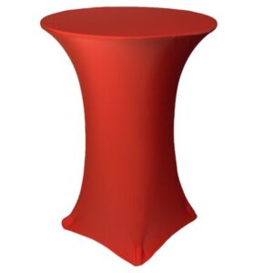 vnvevents: 30 Inch Highboy Cocktail Round Stretch Spandex Table Cover - Red