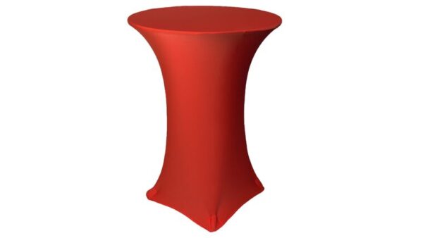 vnvevents: 30 Inch Highboy Cocktail Round Stretch Spandex Table Cover - Red