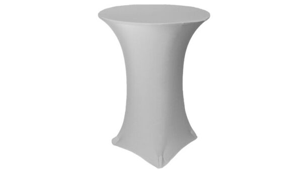 vnvevents: 30 Inch Highboy Cocktail Round Stretch Spandex Table Cover - Silver