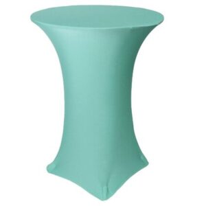 vnvevents: 30 Inch Highboy Cocktail Round Stretch Spandex Table Cover - Tiffany