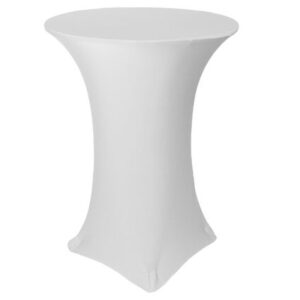 vnvevents: 30 Inch Highboy Cocktail Round Stretch Spandex Table Cover- White