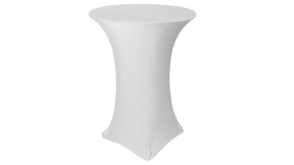 vnvevents: 30 Inch Highboy Cocktail Round Stretch Spandex Table Cover- White