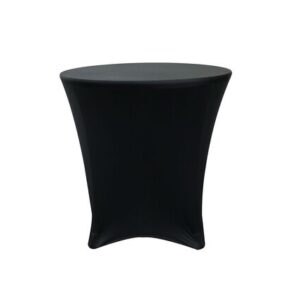 vnvevents: 30 x 30inch Low Cocktail Table Spandex- Black