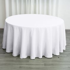 vnvevents: Capri-Dupione Tablecloth 108" Round- White