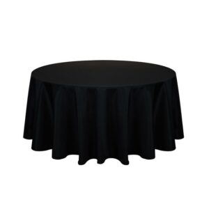 vnvevents: Capri-Dupione Tablecloth 120" Round- Black