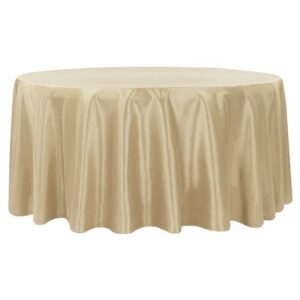 vnvevents: Capri-Dupione Tablecloth 120" Round- Champagne