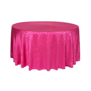 vnvevents: Capri-Dupione Tablecloth 120" Round- Fuchsia