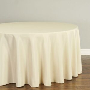 vnvevents: Capri-Dupione Tablecloth 120" Round- Ivory