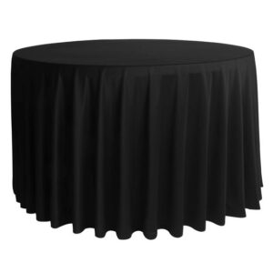 vnvevents: Capri-Dupione Tablecloth 132" Round- Black