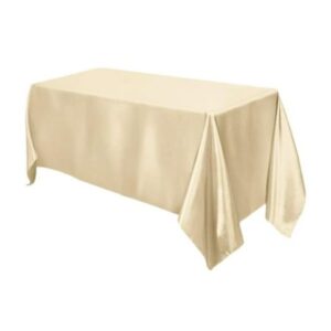 vnvevents: Capri-Dupione Tablecloth 90"x 132" Rectangular Oblong- Champagne