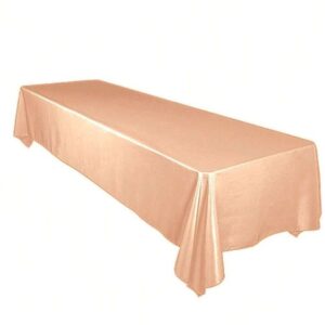 vnvevents: Capri-Dupione Tablecloth 90"x 132" Rectangular Oblong- Peach Pearl