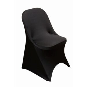 vnvevents: Folding Spandex Chair Cover - Black