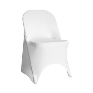 vnvevents: Folding Spandex Chair Cover - White