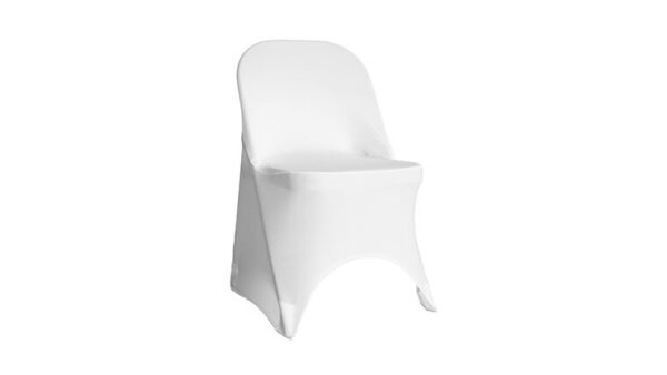 vnvevents: Folding Spandex Chair Cover - White