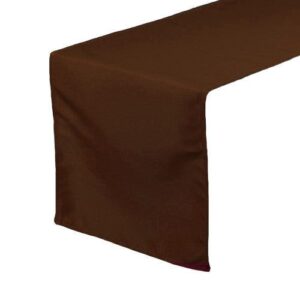 vnvevents: Satin Table Runner - Chocolate Brown