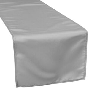 vnvevents: Satin Table Runner - Gray/Silver