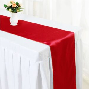 vnvevents: Satin Table Runner - Red