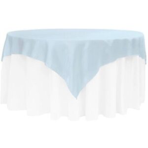 vnvevents: Square 72 Satin Table Overlay- Baby Blue