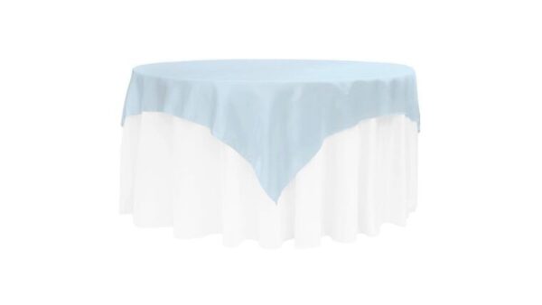 vnvevents: Square 72 Satin Table Overlay- Baby Blue