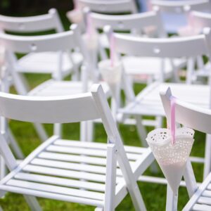 Chairs for wedding ceremony