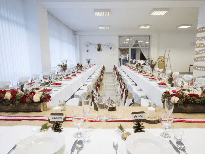 A festive table setting with colorful flowers and place settings VNV Events-When it comes to event decor in Miami, it's all about the details.