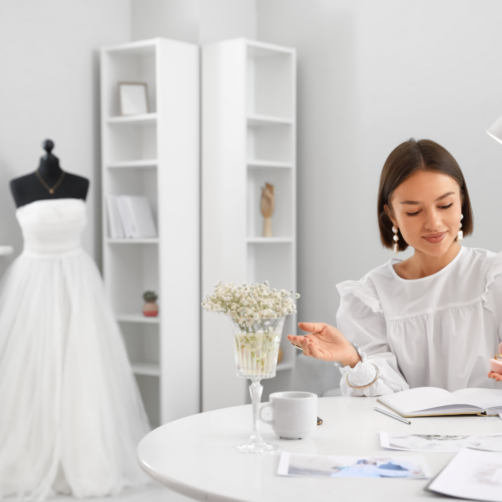 vnv events: Wedding decor ideas in Florida – “young smiling florist showing white floral decor to event manager with clipboard in event hall”-4 vnv events: Wedding decor ideas in Florida - "young smiling florist showing white floral decor to event manager with clipboard in event hall"-4