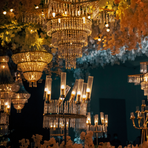 vnv events: Flower Chandeliers: wedding decor 1