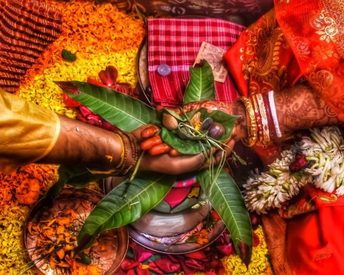 Indian Hindu Bengali marriage ritual...